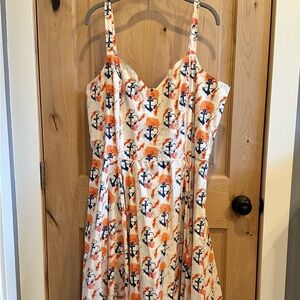 Bernie Dexter Vera Dress with Nautical Print NWT